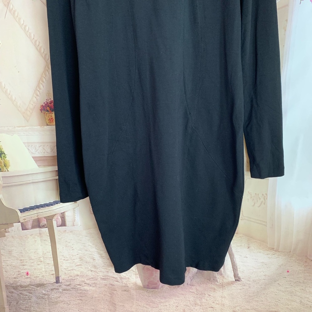 SOLD Adam Lippes Black Sheath Zipper Back - Picture 3 of 8